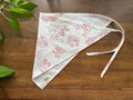White & Red Country Floral Headscarf